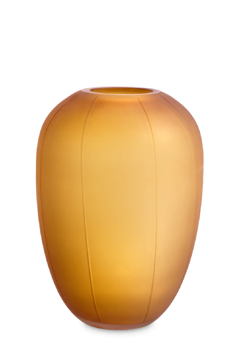 Vase en verre soufflé ambre | Eichholtz Zenna S | Meubleluxe.fr