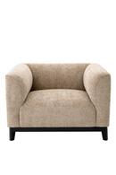 Fauteuil en Lyssa Sable | Eichholtz Corso | Meubleluxe.fr