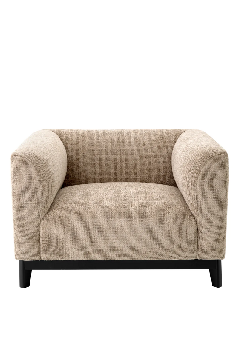 Fauteuil en Lyssa Sable | Eichholtz Corso | Meubleluxe.fr