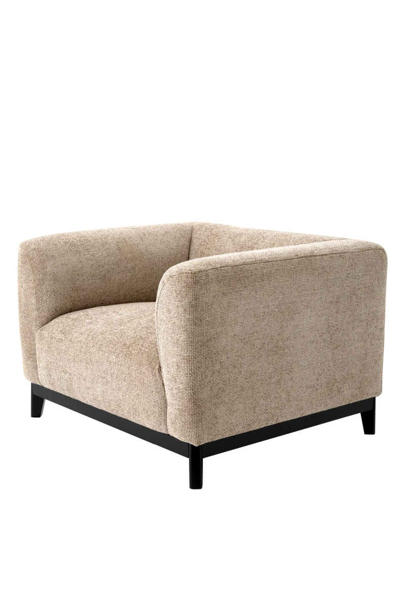 Fauteuil en Lyssa Sable | Eichholtz Corso | Meubleluxe.fr