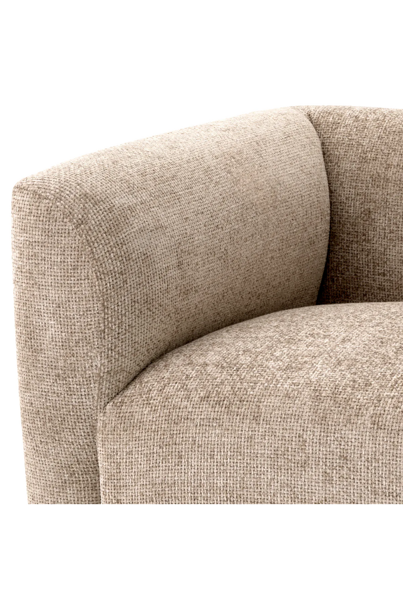 Fauteuil en Lyssa Sable | Eichholtz Corso | Meubleluxe.fr