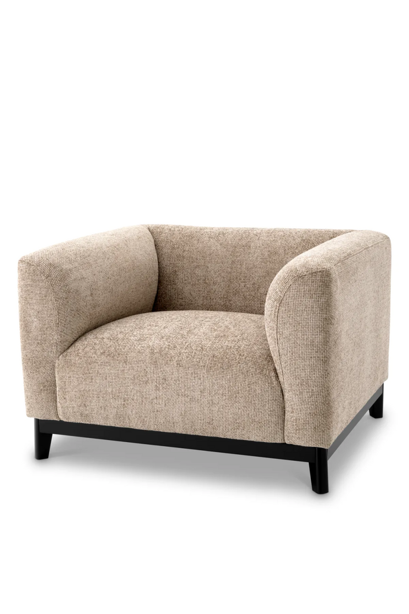 Fauteuil en Lyssa Sable | Eichholtz Corso | Meubleluxe.fr