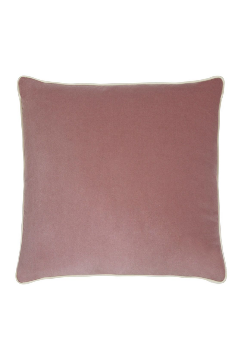 Coussin carré en velours rose | Andrew Martin Pelham | Meubleluxe.fr