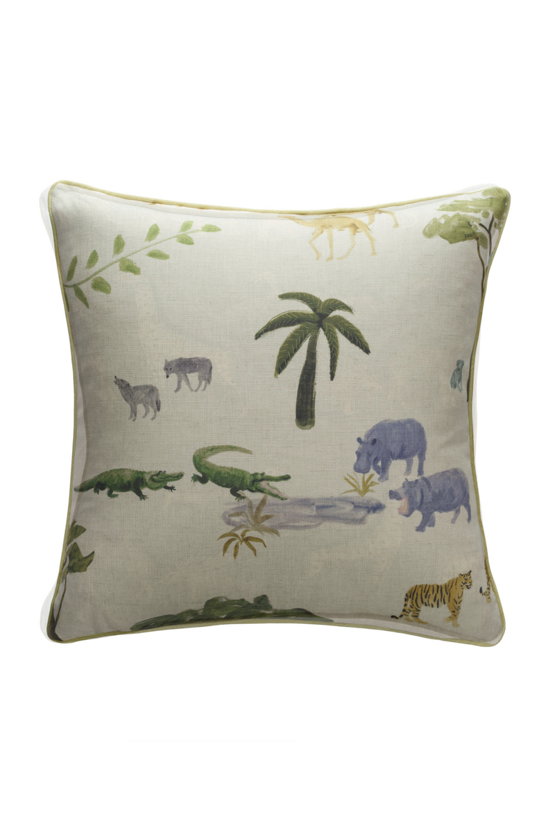 Coussin Animaux peint à la main | Andrew Martin Noah | Meubleluxe.fr