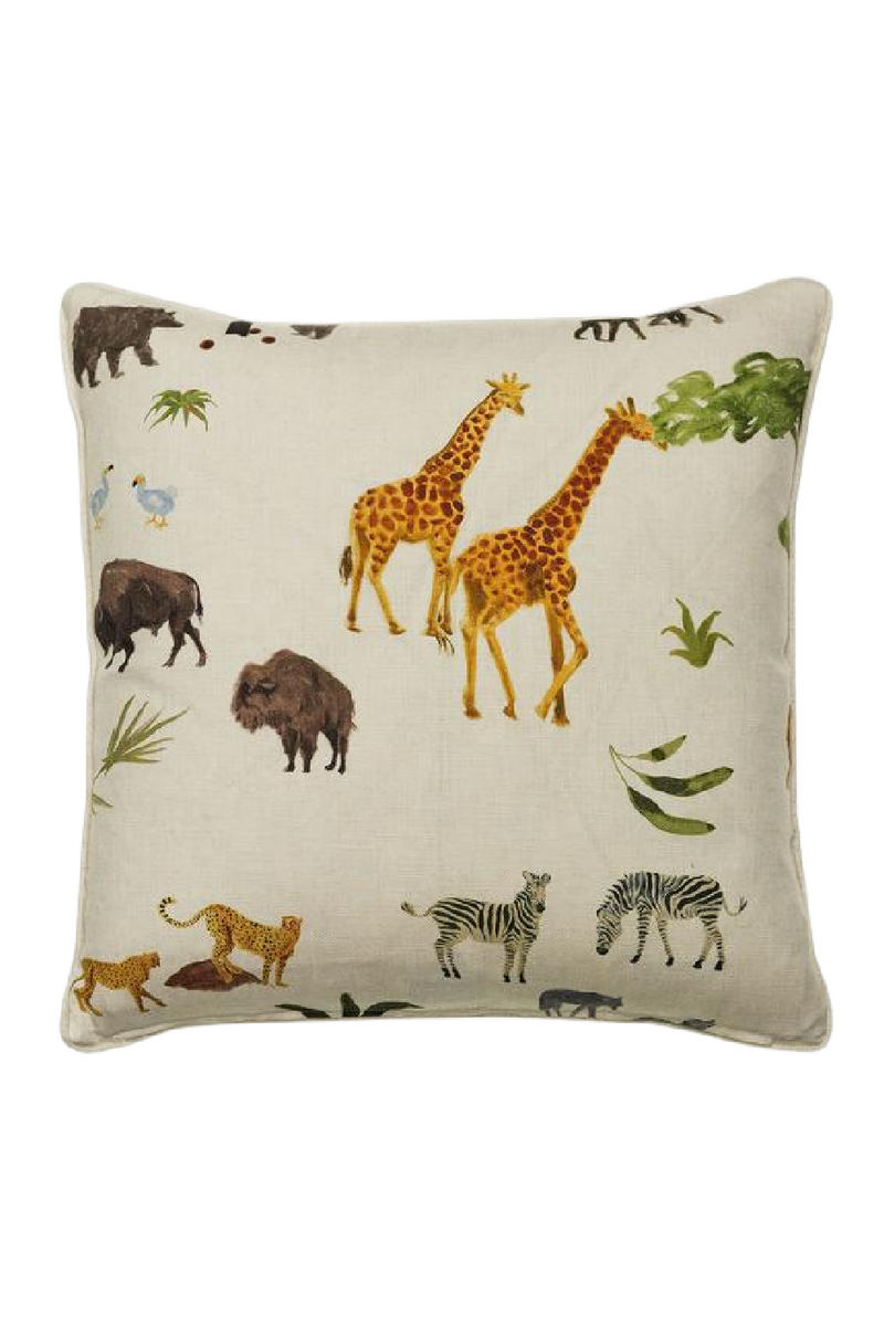 Coussin Animaux peint à la main | Andrew Martin Noah | Meubleluxe.fr