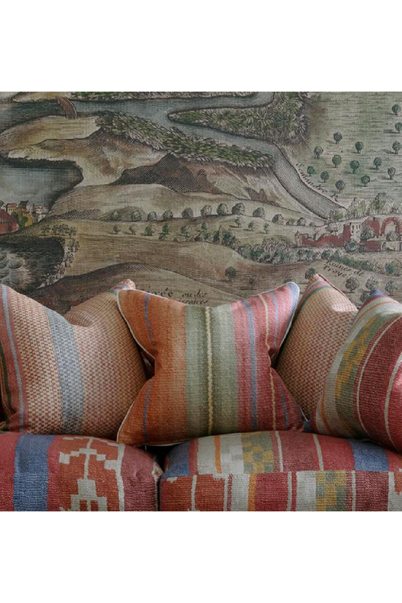 Coussin carré multicolore | Andrew Martin Elbrus | Meubleluxe.fr