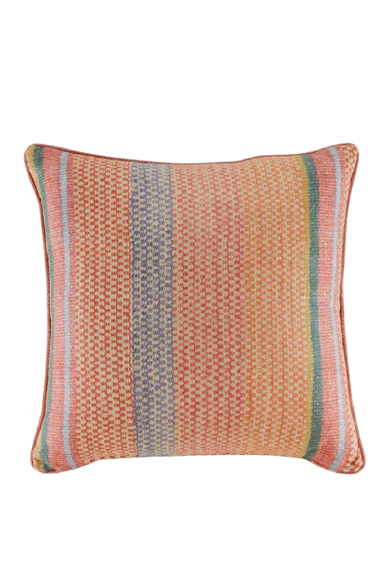 Coussin imprimé géométrique multicolore | Andrew Martin Oxus | Meubleluxe.fr