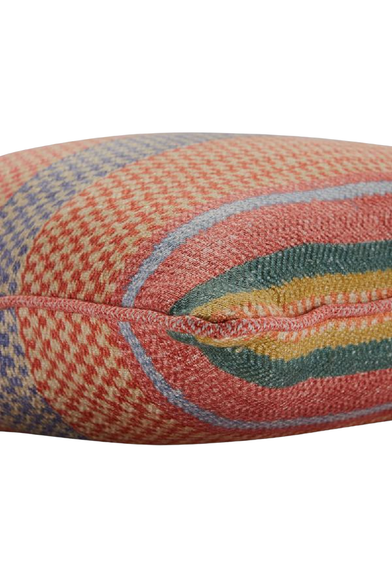 Coussin imprimé géométrique multicolore | Andrew Martin Oxus | Meubleluxe.fr