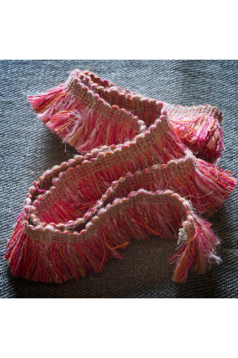 Coussin carré en chenille de velours | Andrew Martin Acacia | Meubleluxe.fr