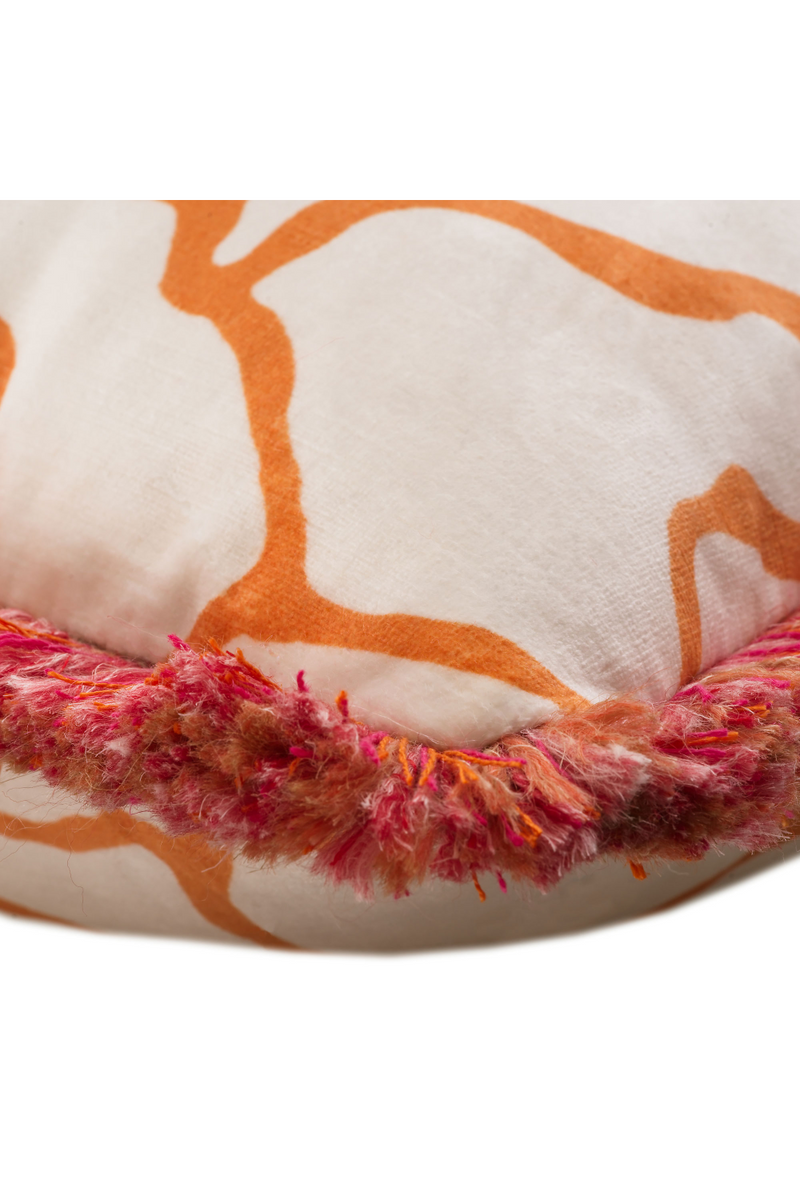 Coussin carré en chenille de velours | Andrew Martin Acacia | Meubleluxe.fr