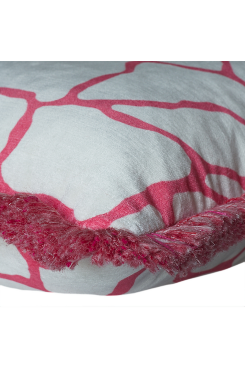 Coussin carré en chenille de velours | Andrew Martin Acacia | Meubleluxe.fr