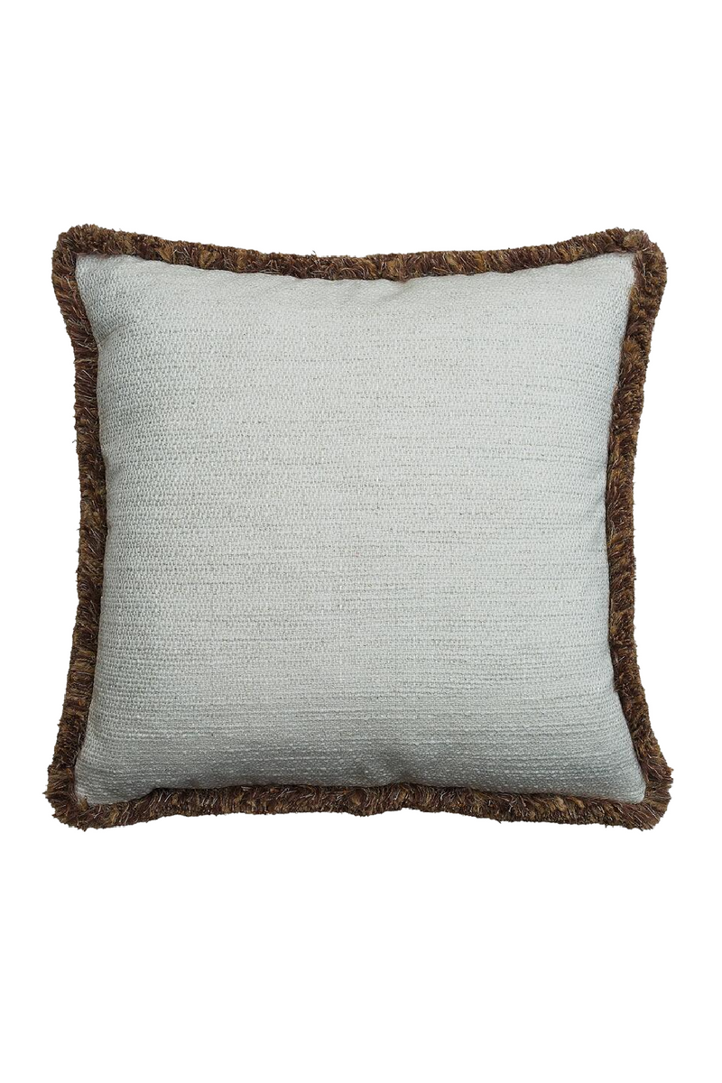 Coussin carré tissé en lin/amaretto | Andrew Martin Albany | Muebleluxe.fr