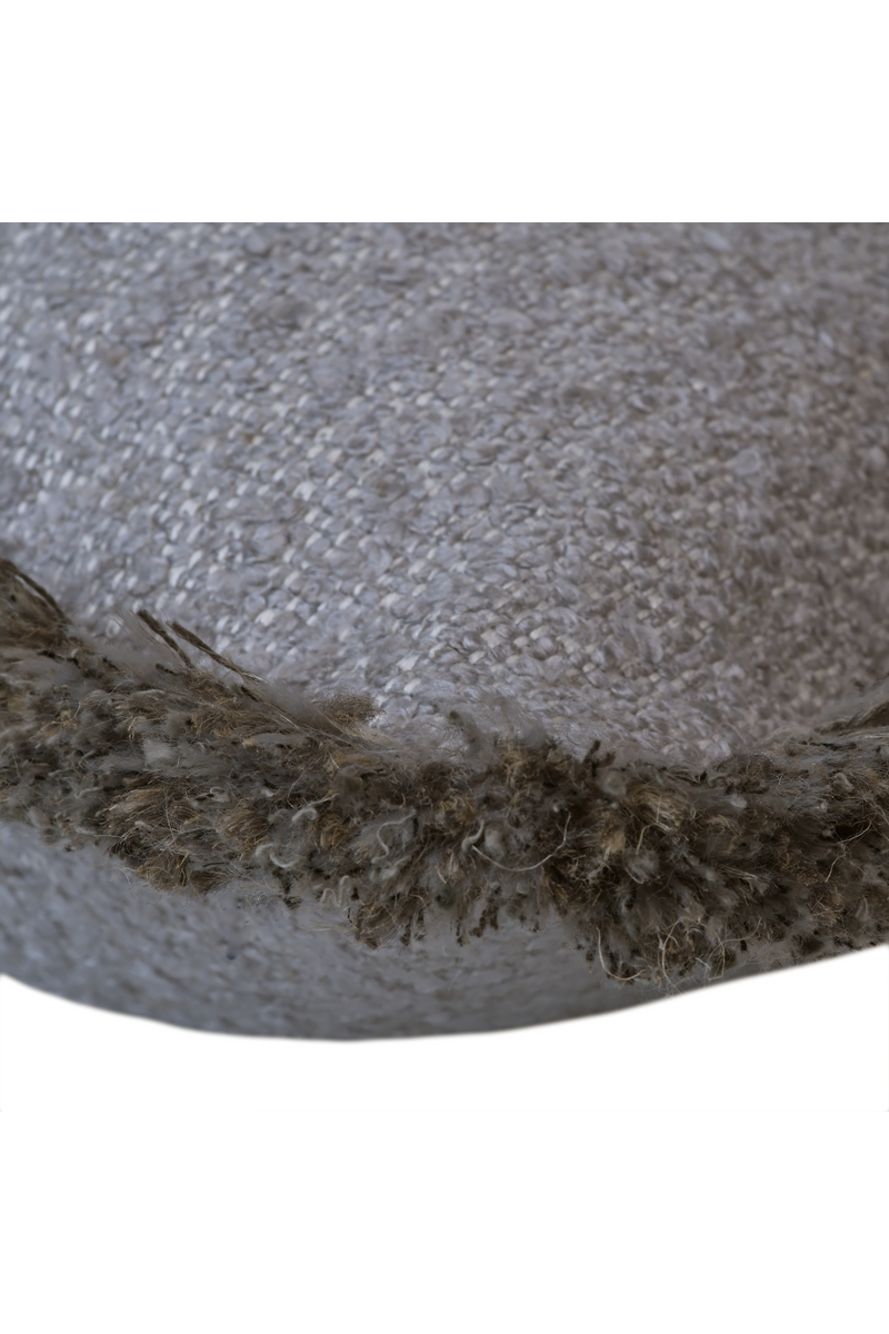 Coussin carré style bouclé gris | Andrew Martin Huntsman | Meubleluxe.fr