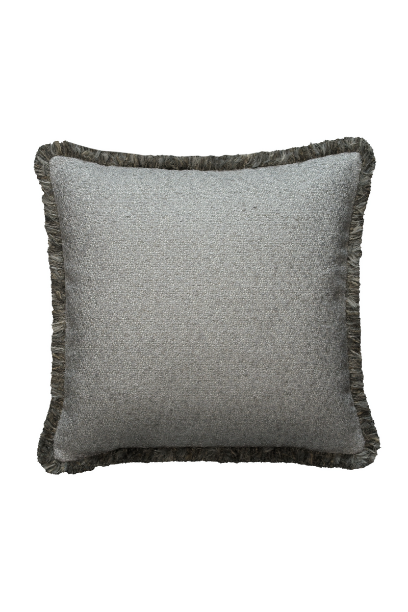 Coussin carré style bouclé gris | Andrew Martin Huntsman | Meubleluxe.fr