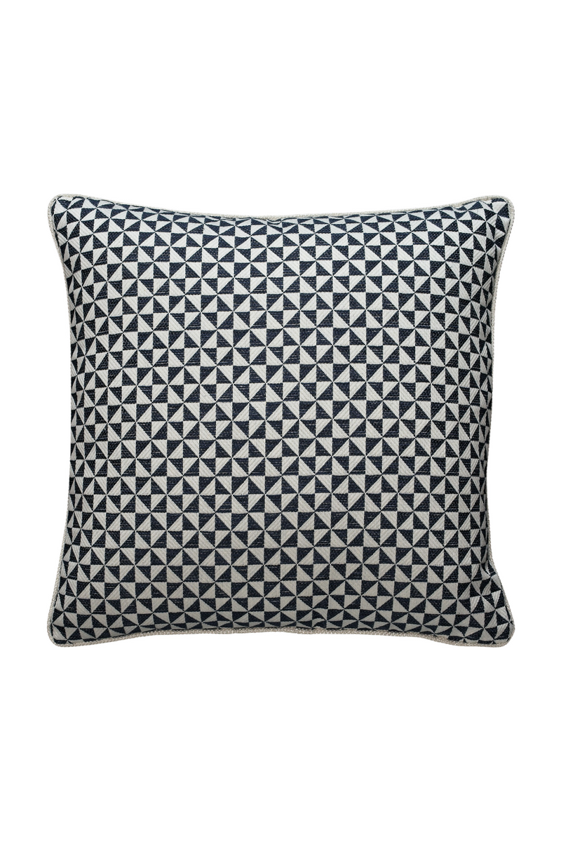 Coussin carré à motif géométrique | Andrew Martin Bruton | Meubleluxe.fr