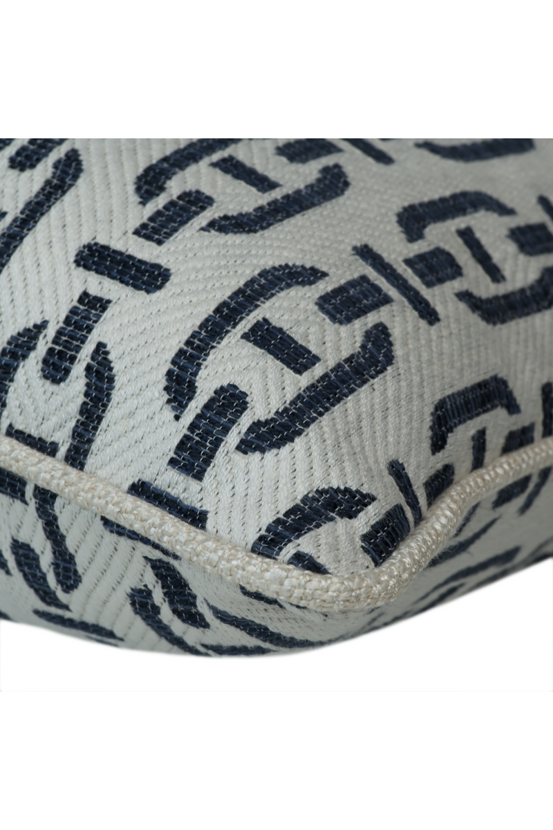 Coussin carré à motif de maillons de chaîne | Andrew Martin Burlington | Meubleluxe.fr