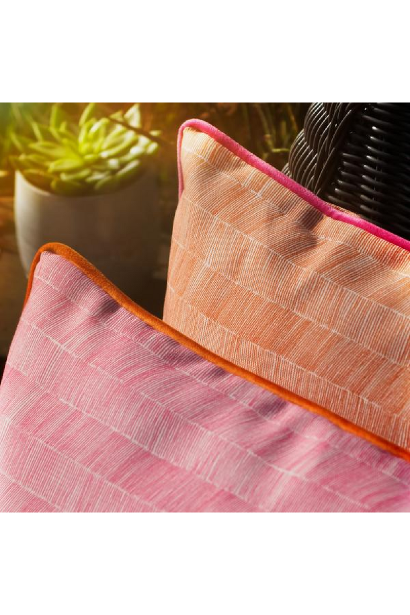 Coussin d'extérieur à chevrons | Andrew Martin Delta | Meubleluxe.fr