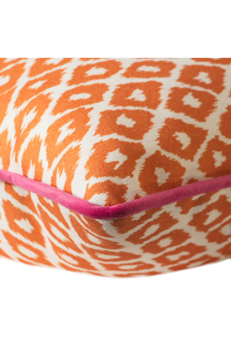 Coussin d'extérieur orange vif | Andrew Martin Gypsum Lava | Muebleluxe.fr