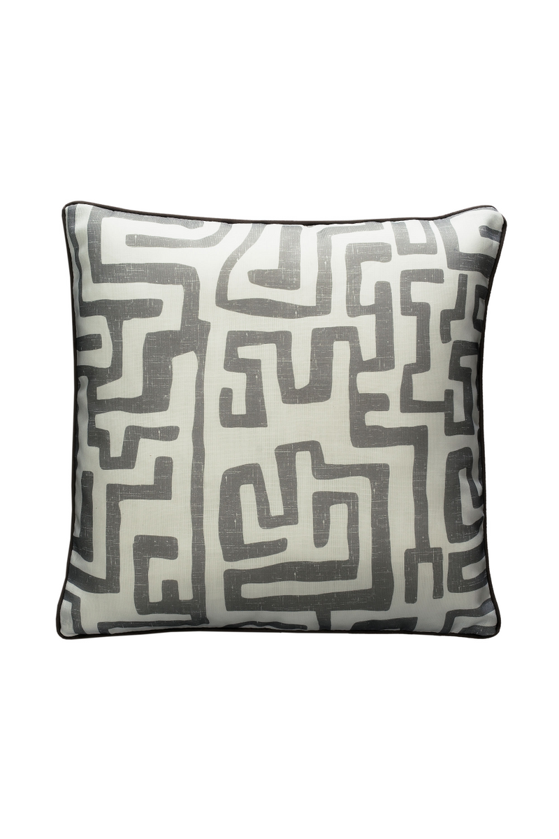 Coussin d'extérieur carré anthracite | Andrew Martin Reef | Muebleluxe.fr