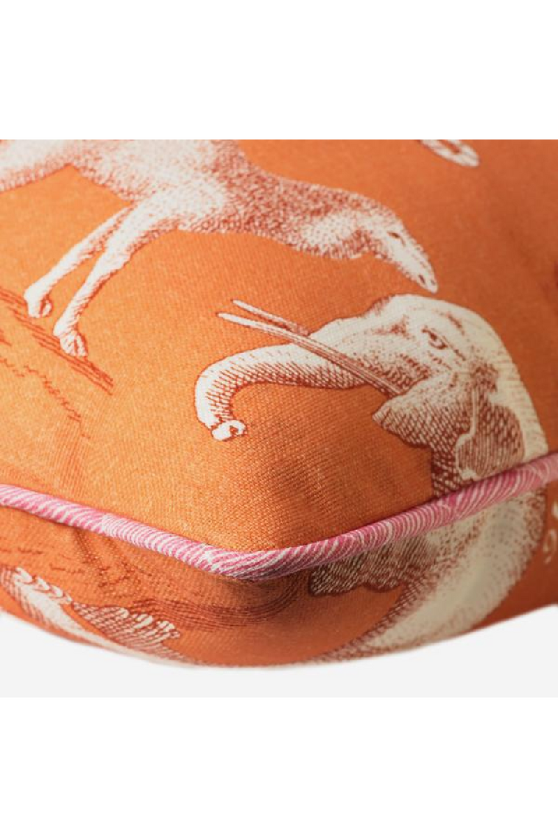 Coussin d'extérieur carré orange vif | Andrew Martin Kingdom | Meubleluxe.fr