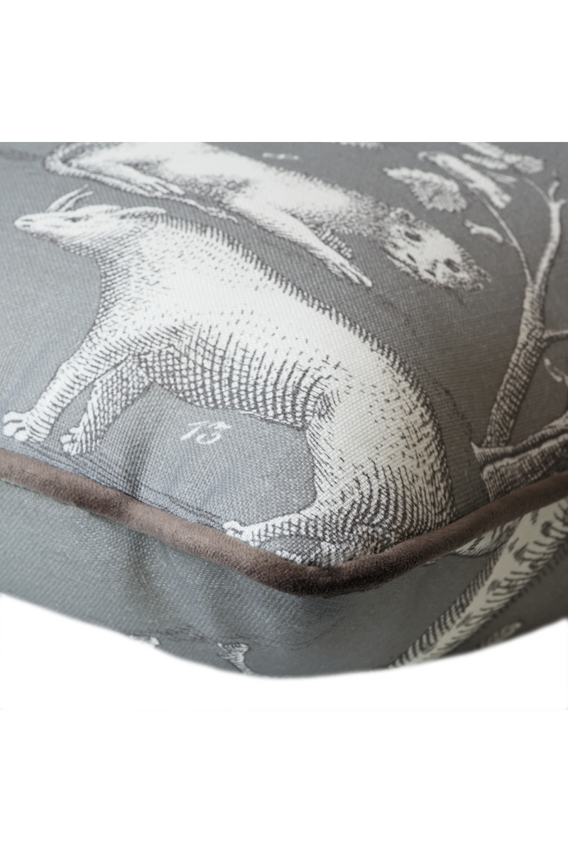 Coussin d'extérieur carré anthracite | Andrew Martin Kingdom | Meubleluxe.fr