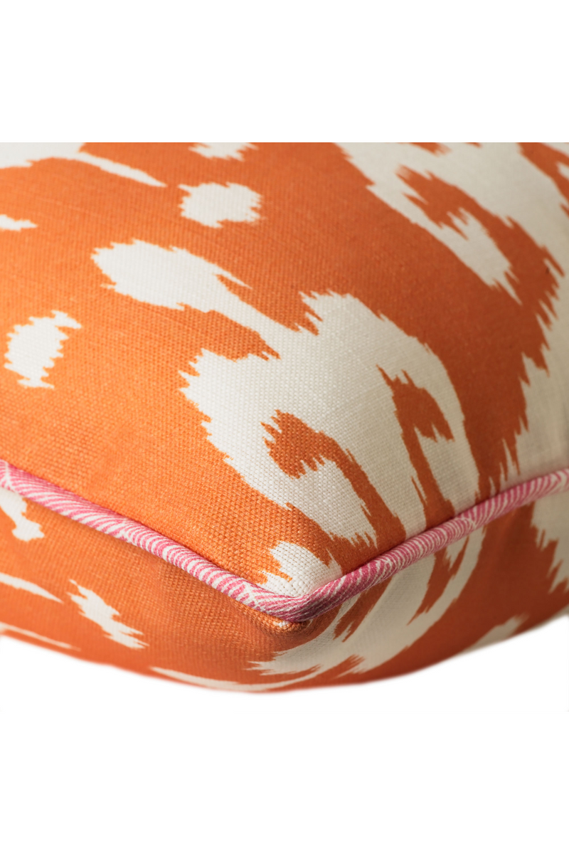 Coussin d'extérieur carré orange vif | Andrew Martin Volcano | Meubleluxe.fr