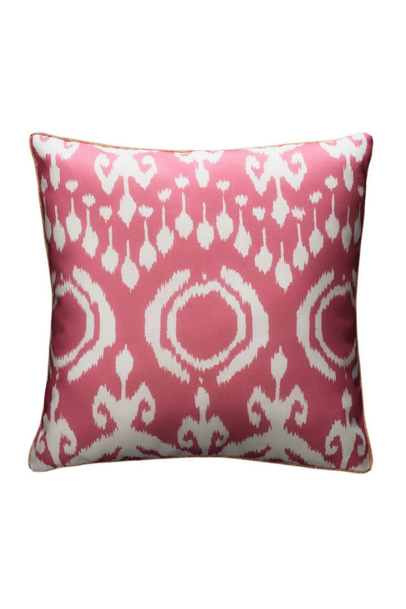 Coussin d'extérieur carré rose | Andrew Martin Volcano | Muebleluxe.fr