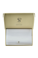 Plaid géométrique en laine et cachemire Nude | Andrew Martin Monte | Meubleluxe.fr