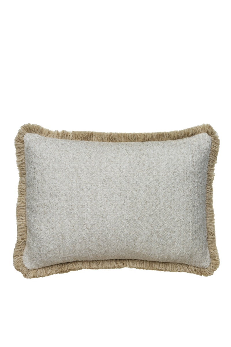 Coussin rectangulaire à franges Bouclé | Andrew Martin Huntsman | Meubleluxe.fr