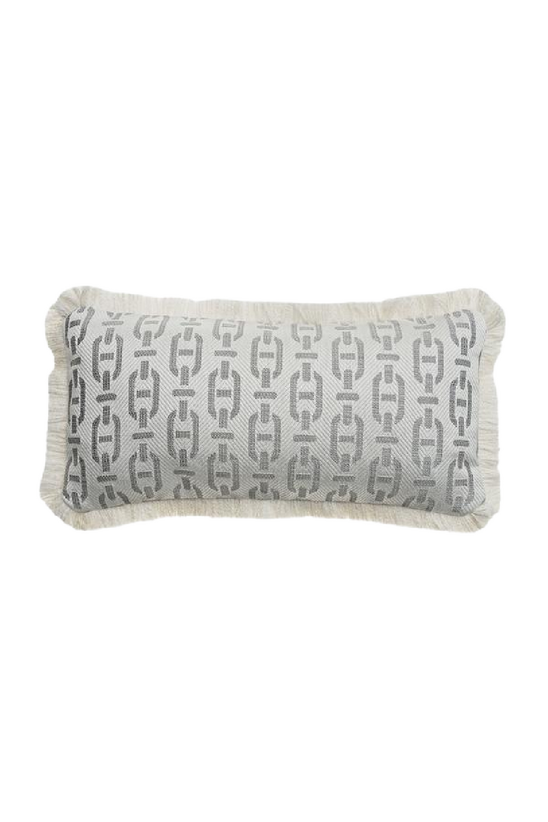 Coussin rectangulaire à maillons de chaîne | Andrew Martin Burlington | Meubleluxe.fr