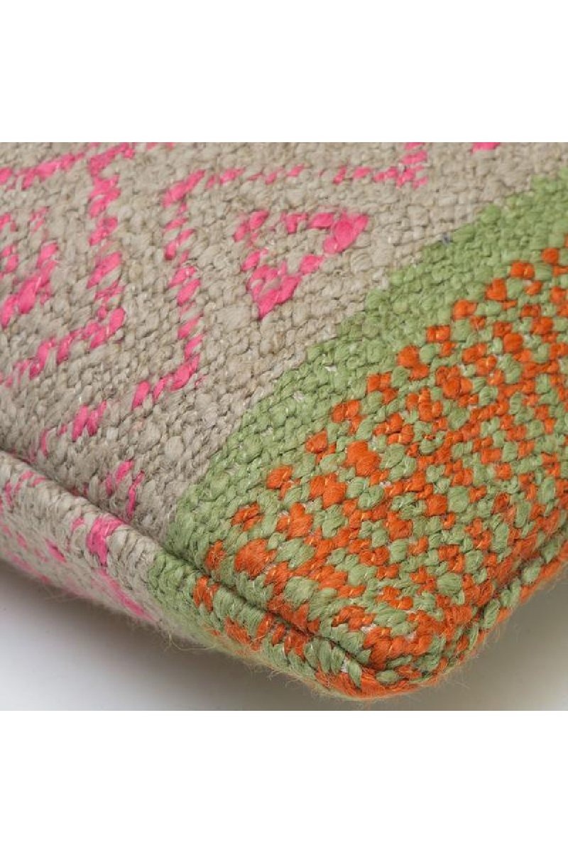 Coussin rectangulaire multicolore | Andrew Martin Pampas Pink | Muebleluxe.fr