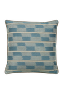 Coussin carré bleu | Andrew Martin Positano Aqua | Muebleluxe.fr