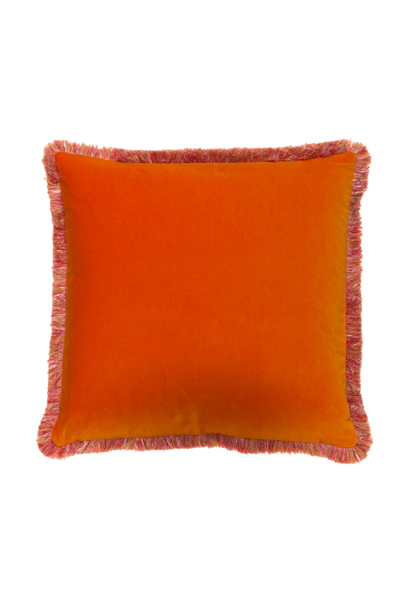 Coussin en velours à franges | Andrew Martin Pelham | Meubleluxe.fr