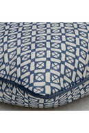 Coussin d'extérieur géométrique bleu marine | Andrew Martin Audley Navy | Meubleluxe.fr
