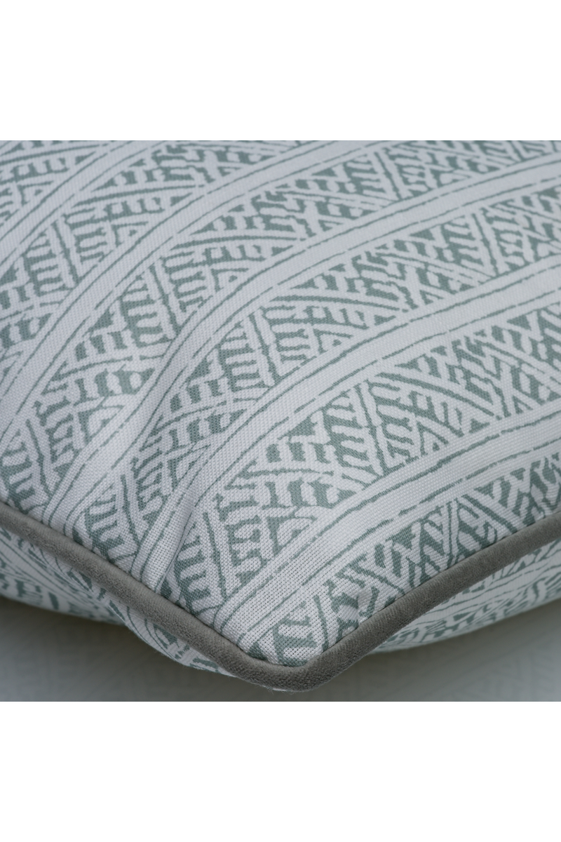 Coussin d'extérieur carré vert d'eau | Andrew Martin Ostuni | Meubleluxe.fr