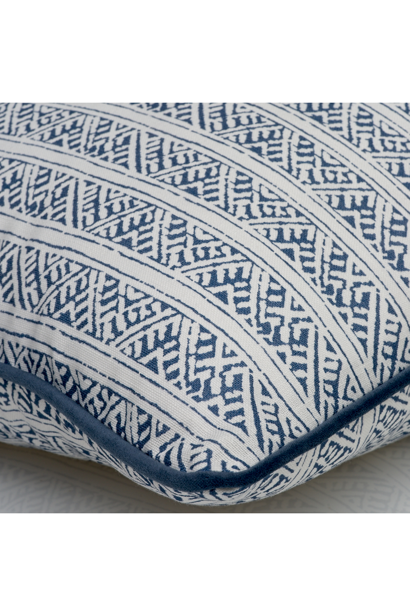 Coussin d'extérieur carré bleu marine | Andrew Martin Ostuni | Meubleluxe.fr