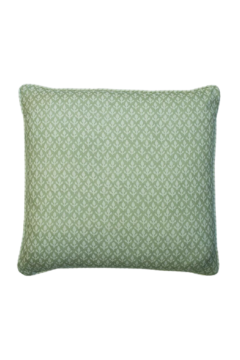 Coussin carré vert fenouil | Andrew Martin Bud | Meubleluxe.fr