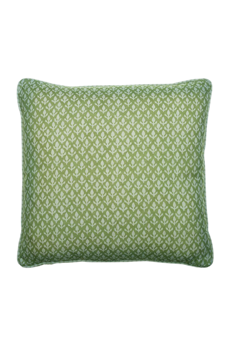 Coussin carré vert | Andrew Martin Bud | Meubleluxe.fr