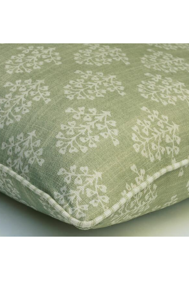 Coussin carré vert fenouil | Andrew Martin Sprig | Meubleluxe.fr