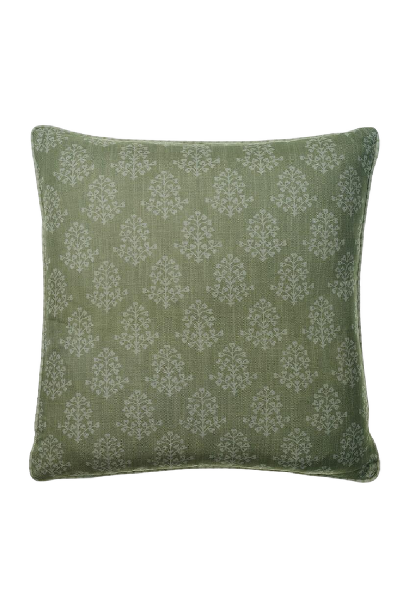 Coussin carré vert fenouil | Andrew Martin Sprig | Meubleluxe.fr