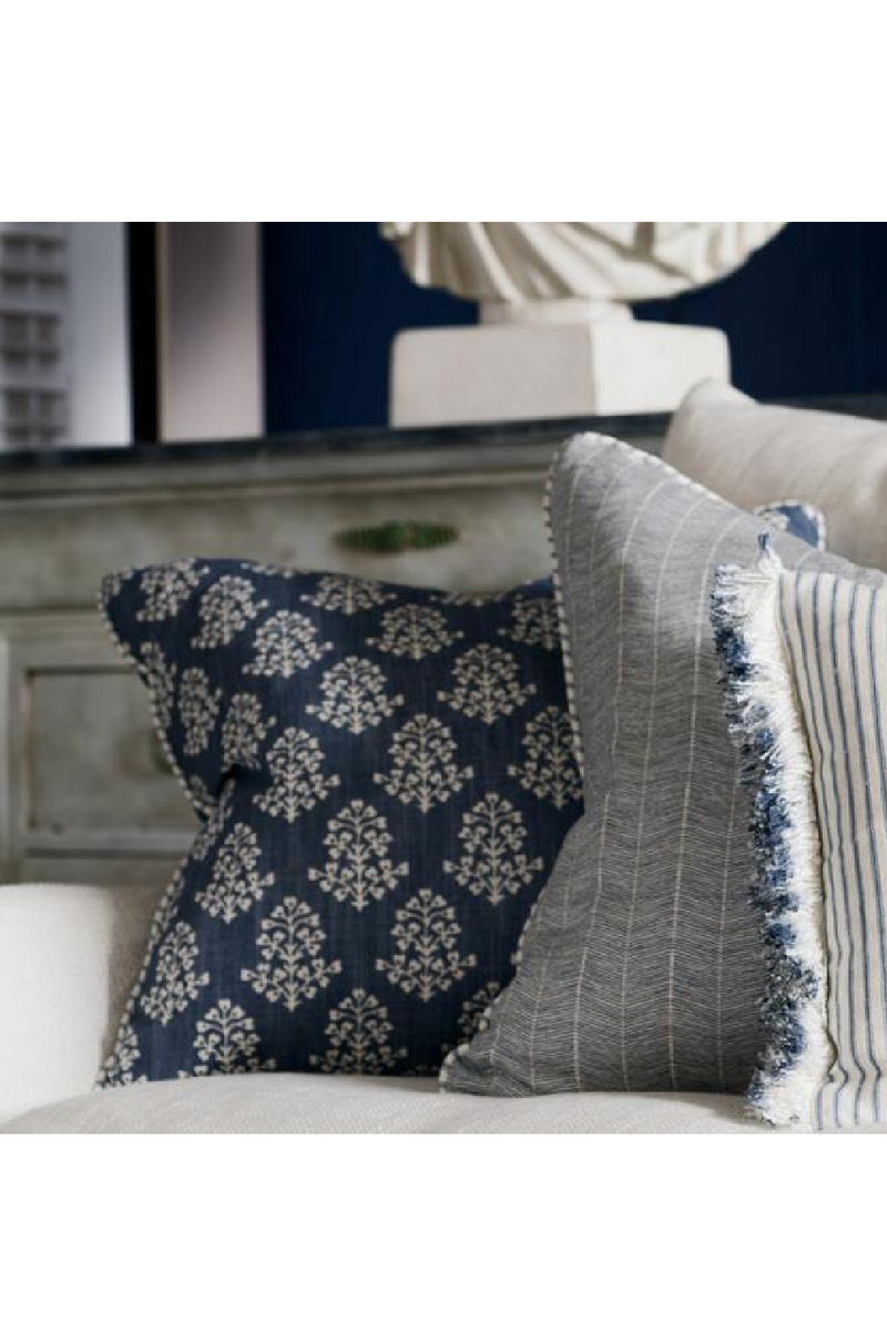 Coussin carré Denim | Andrew Martin Sprig | Meubleluxe.fr