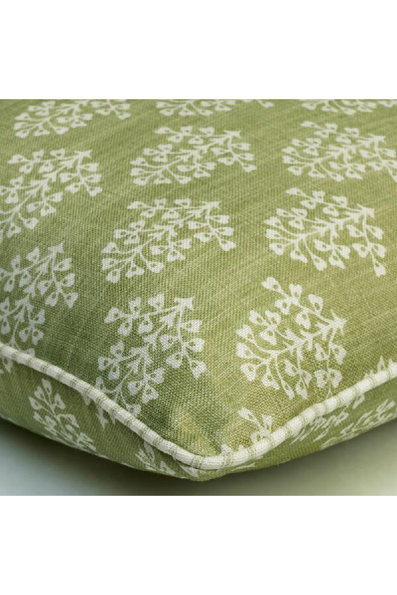 Coussin carré vert | Andrew Martin Sprig | Meubleluxe.fr