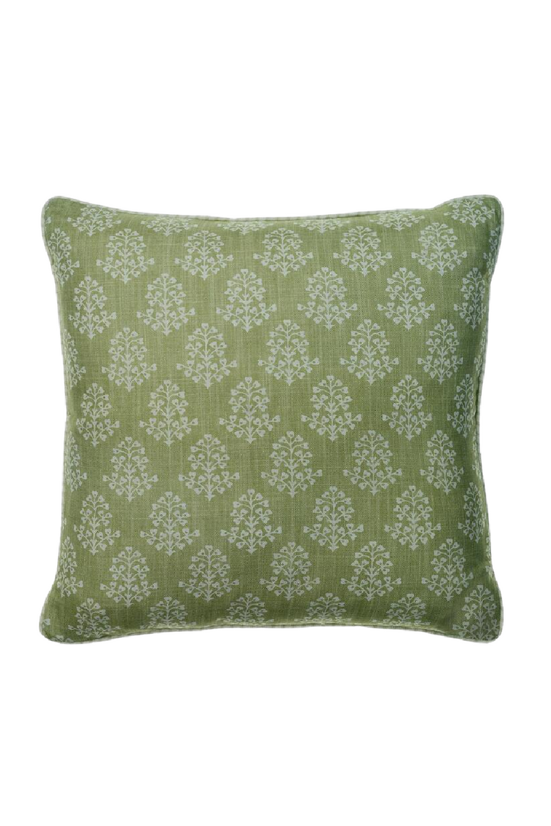 Coussin carré vert | Andrew Martin Sprig | Meubleluxe.fr