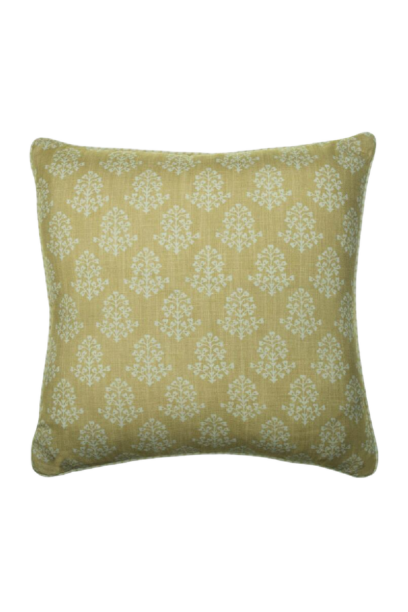 Coussin carré jaune miel | Andrew Martin Sprig | Meubleluxe.fr