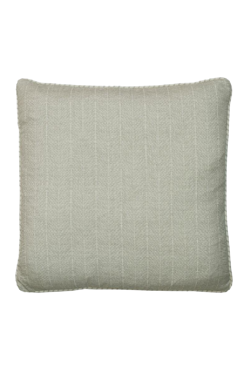 Coussin carré gris pierre à chevrons | Andrew Martin Furrow | Meubleluxe.fr