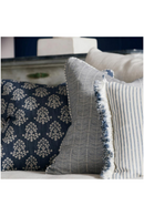 Coussin carré Denim à chevrons | Andrew Martin Furrow | Meubleluxe.fr