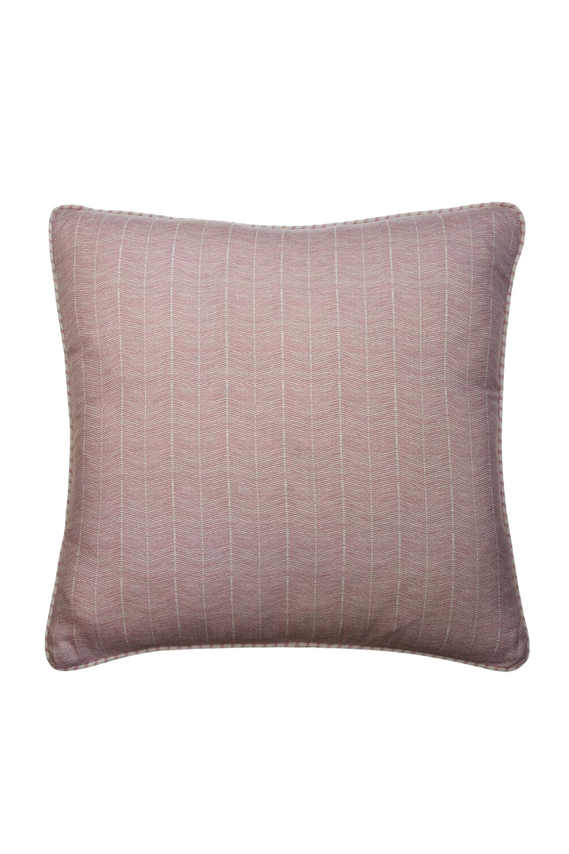 Coussin carré rose à chevrons | Andrew Martin Furrow | Meubleluxe.fr