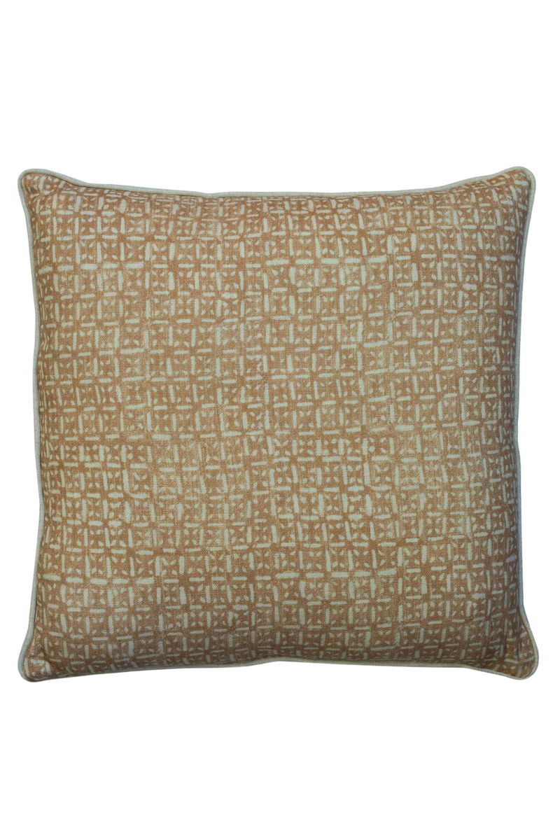 Coussin à motifs en tissu marron | Andrew Martin Nest | Meubleluxe.fr