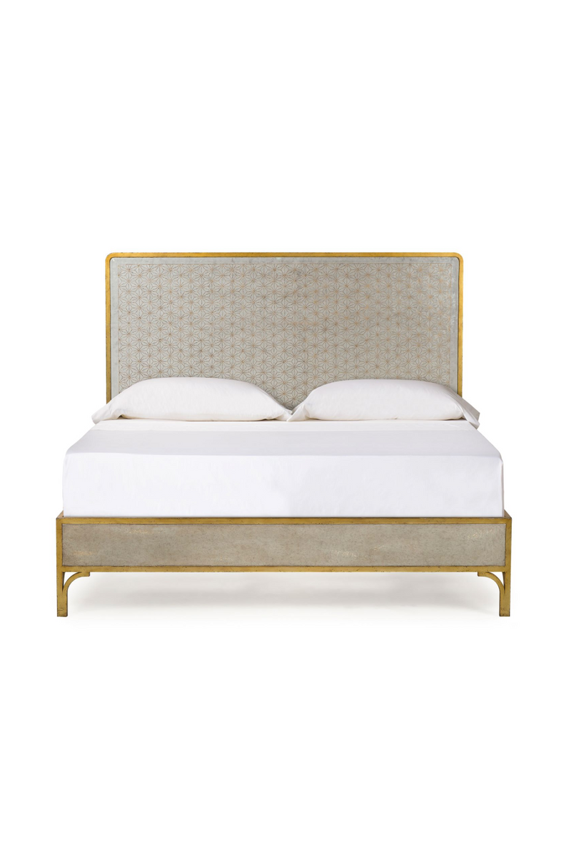 Cadre de lit Queen Size doré 160 x 210 cm | Andrew Martin Gilded Star | Meubleluxe.fr