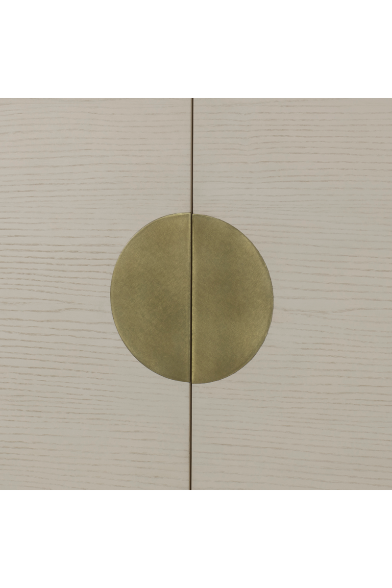 Armoire haute en bois et laiton vieilli | Andrew Martin Louis | Meubleluxe.fr